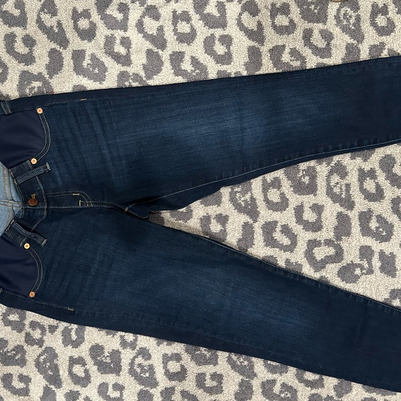 Madewell Maternity Side-Panel Skinny Jeans in Woodland Wash TENCEL Size 27 NWT - Picture 5 of 8